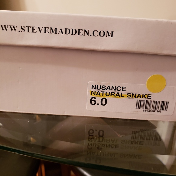 STEVE MADDEN~Nusance Natural Snake. Authentic - Picture 11 of 12